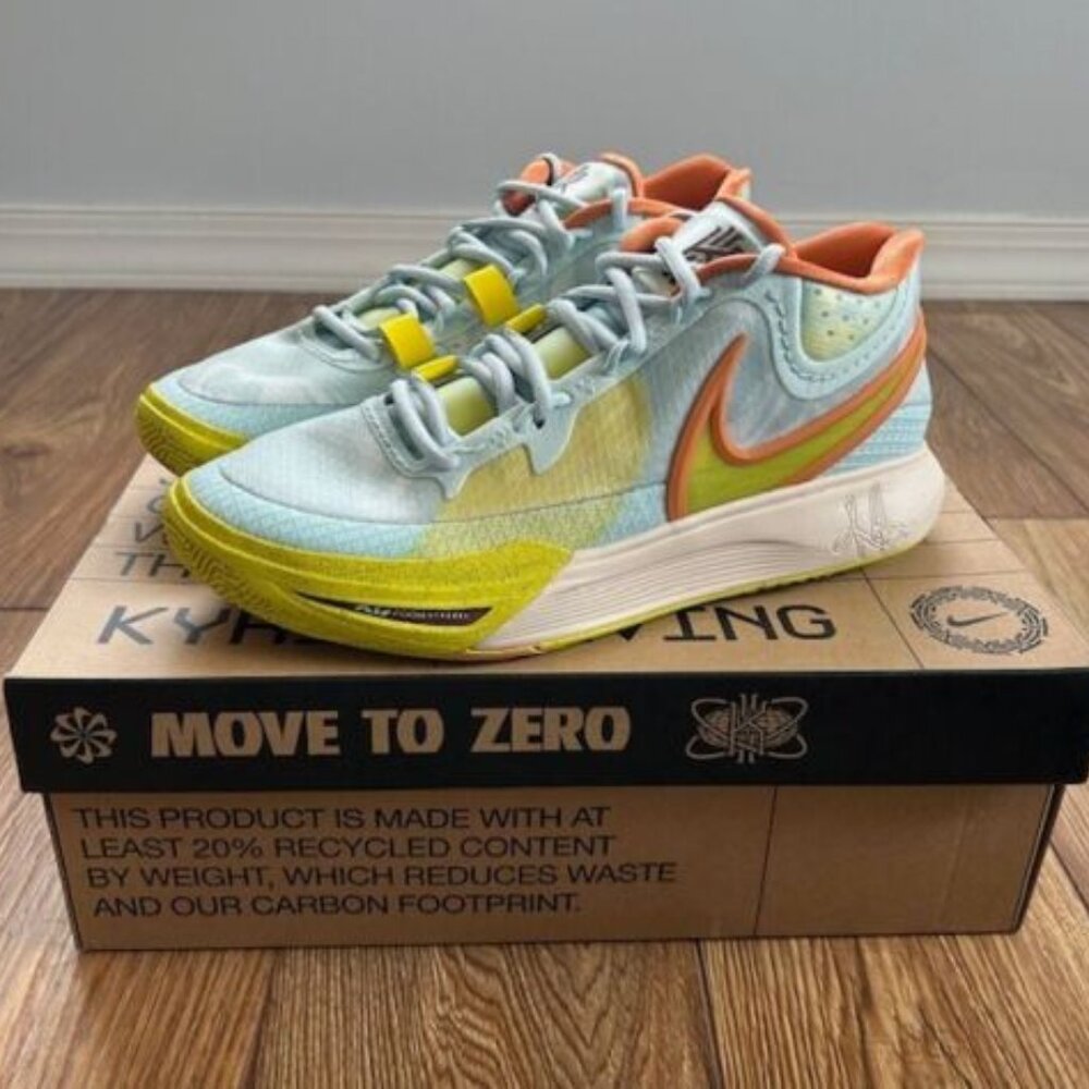 Nike Kyrie 8 Eagle Air Zoom Glacier Blue Yellow Men's 10 New In Box DJ6017-400